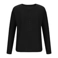 thumbnail image 4 of pstuiky Camisas casuales de manga larga para hombre, Camisa informal de manga larga con cuello en V y malla de color liso para hombre camisetas de hombre s, 4 of 6