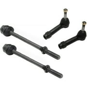 Teledu Inner Outer Tie Rod End Set For 1999-2007 Cadillac Chevrolet GMC 4x4 & RWD
