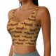 thumbnail image 2 of Fotbe Dachshund Dog Puppy Sujetador Deportivo Largo sin Aros para Mujer con Almohadillas y Soporte Medio, Transpirable y Absorbente, Camiseta Tipo Chaleco o Tank Top-XX-Large, 2 of 8