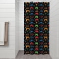 thumbnail image 2 of Multicolor Controllers Games Icons Black Pattern Shower Curtain 36"x72" ,Bathroom Decorative Shower Curtains Set with 12 Hooks,Modern Waterproof Washable Shower Curtain, 2 of 6