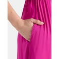 thumbnail image 2 of Time and Tru Women's and Women's Plus Smocked Waist Maxi Dress, Sizes XS-4X, 2 of 4