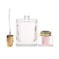 thumbnail image 4 of Atomizador De Perfume Portátil – 50 Ml De Vidrio Vacío Rellenable Transparente, Cuentagotas Cuadrado Con Aplicador For De Spray Para Viajes (Rosa) Ecomeon no, 4 of 6