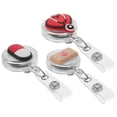 thumbnail image 4 of 3Pcs Portable Badge Holders Reusable ID Card Holders Retractable Badge Buckles Portable Badges, 4 of 9