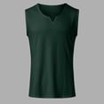 thumbnail image 2 of Hessimy Men's Cotton Tank Undershirts Pack, Moisture-Wicking Tanks, lightweight Cotton Tank Undershirts（Dark Green,L), 2 of 6