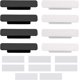 thumbnail image 1 of tiradores autoadhesivos con 16 cintas de doble cara para puertas, ventanas, cajones, armarios, puertas de cristal, blanco y negro, 1 of 4
