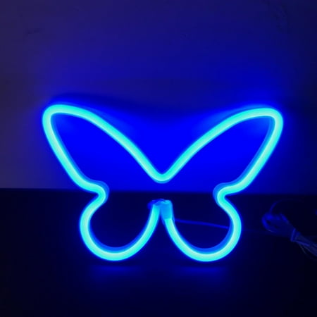 

Meiiso Discounted Stock! Led Butterfly Light Butterfly Signs Light for Bedroom Usb or 3 Aa Battery Powered Led Wall Décor for Valentines Day Birthday Gift Wedding Party Home Decor 8.58*5.85*1.56In