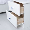 thumbnail image 4 of Unique Bargains Bouton de Tiroir en Cristal Poignée de Tiroir Armoire Commode 4 Pcs Bleu, 4 of 8