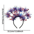 thumbnail image 3 of SLYNSHome Patriotic Hair Headband 4th of July Party Accessories Favors Decorations,Independence Day Hair Bands American Flag Red White Blue Decor for Memorial Day, 3 of 7