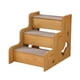 thumbnail image 3 of Escaleras de madera para mascotas, escaleras para perros, camas altas, rampa portátil, ligera y estable para gatos y perros. 3 pasos, 3 of 9