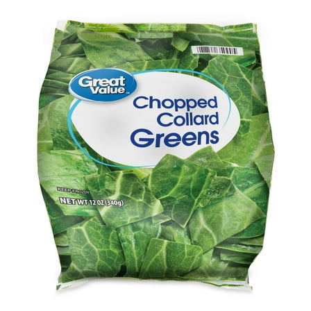 Great Value Chopped Collard Greens, 12 oz (Frozen)