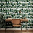 thumbnail image 3 of S4sassy Removable Nature-inspired Waterproof Wall Wrap, Finish Wallcover, Jungle Print Contact Paper for Walls, Cabinets, Dresser, Self Adhesive Vinyl Wallpaper Roll- Green (25"x240"), 3 of 9