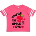 thumbnail image 3 of Inktastic Youre the Apple of My Eye Valentine Pun with Cute Apple Boys or Girls Toddler T-Shirt, 3 of 5