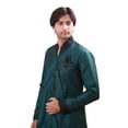 thumbnail image 2 of Sherwani Indien de Mariage Vert Foncé pour les Hommes. Ce Produit Est Fait sur Commande., 2 of 4