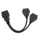 thumbnail image 5 of Cable de extensión de 16 pines O-BD2 1 a 2 adaptador de conector divisor de extensión de diagnóstico de O-BDII para coche longitud de extensión de 118 pulgadas ANGGREK Otros, 5 of 8