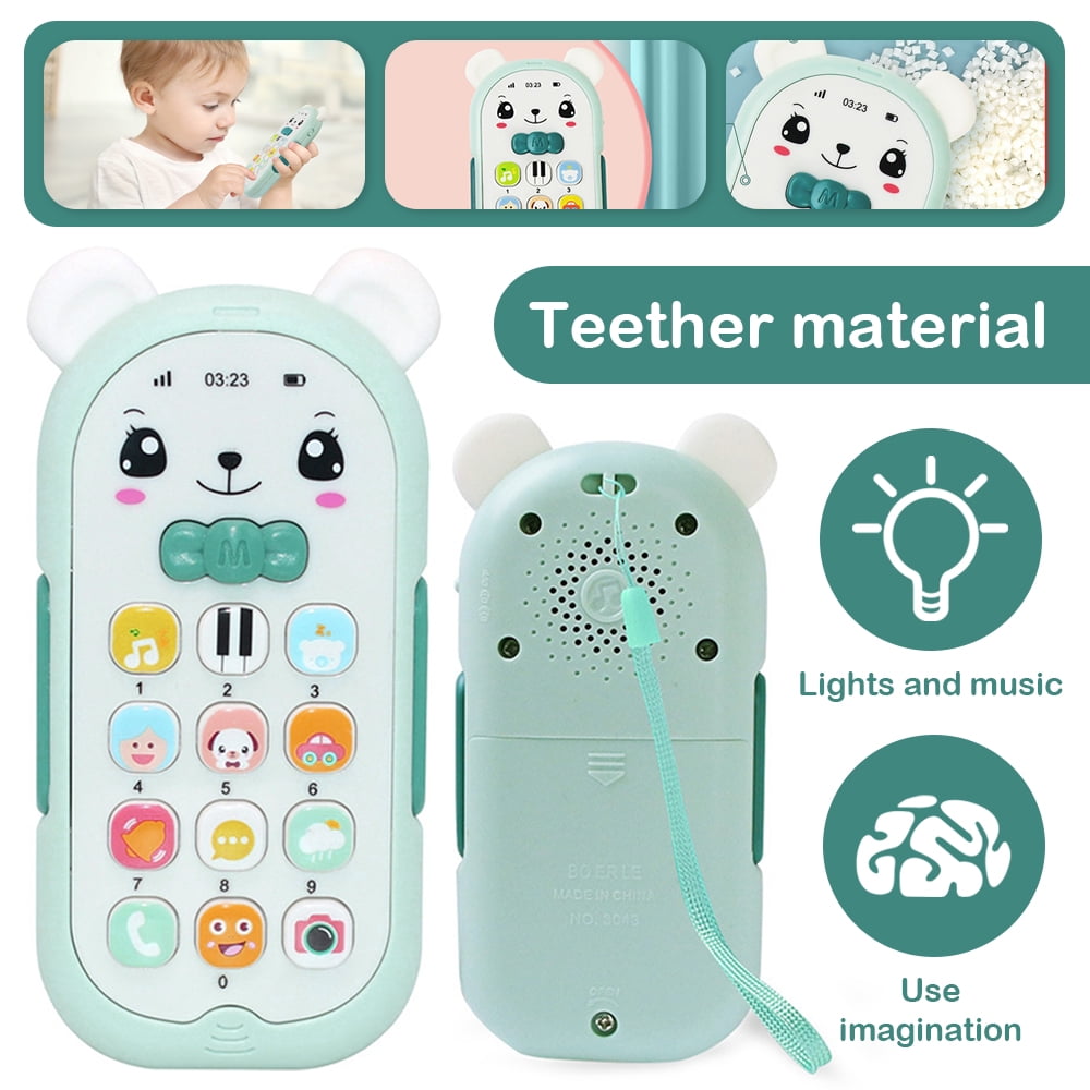 SHELLTON Baby Cell Phone Toy with Lights&Music,Sing&Count Musical Phone ...