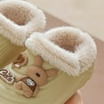 thumbnail image 5 of Gvdentm House Slippers for Kids Toddler Kids Slippers Girls Boys House Shoes Winter Slippers Plush Warm Soft with Cute Cartoon Design Indoor Shoes(Khaki,13), 5 of 7