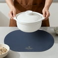 thumbnail image 4 of Unique Bargains 4pcs Faux Leather Placemats for Kitchen Dark Blue 17.7"x11.8", 4 of 6
