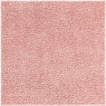 thumbnail image 3 of Unique Loom Davos Shag Collection Area Rug - Solid (10' Square Dusty Rose), 3 of 7