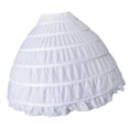 thumbnail image 3 of Enaguas blancas de 6 aros Crinolina accesorio para disfraz Yuyangstore Crinolina nupcial de la boda, 3 of 8