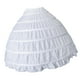 thumbnail image 1 of Enagua Blanca Larga de 6 Aros, Extra Completa, Enagua de Crinolina con Bola de Colcomx Boda novia crinolina, 1 of 8