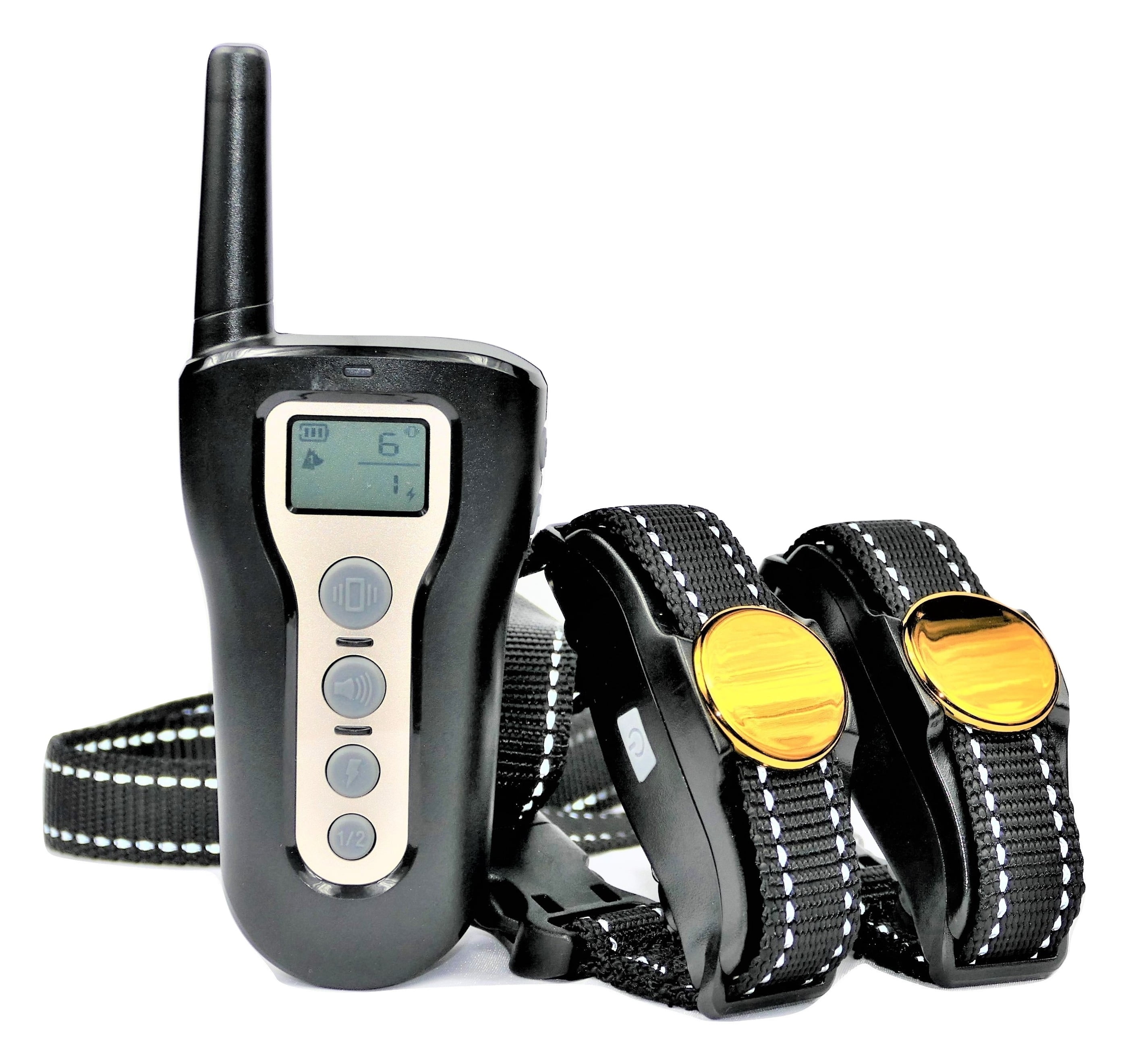 GROOVYPETS Shock Collar for 2 Dogs with Remote 330 Yard Range Remote