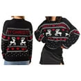 thumbnail image 2 of Women's Long-Sleeved Round Neck Pullover Sweater Christmas Festive Atmosphere Casual Sweater Tops, 2 of 6