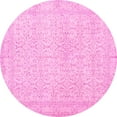 thumbnail image 1 of Ahgly Company Indoor Round Persian Pink Traditional Area Rugs, 4' Round, 1 of 4
