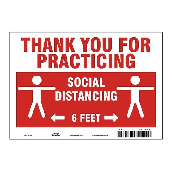 Condor Thank You For Practicing Sign HWB726T0710