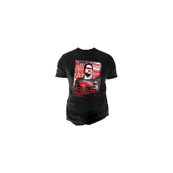 Camiseta Gráfica Batman Hombre Negra Pequeña