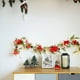thumbnail image 5 of Adornos navideños, agujas de pino blancas artificiales dobles, cinta de flores navideñas con luces y enredaderas, adornos navideños para interiores, regalos para amigos, ratán SiPlasti c mulation, 5 of 9