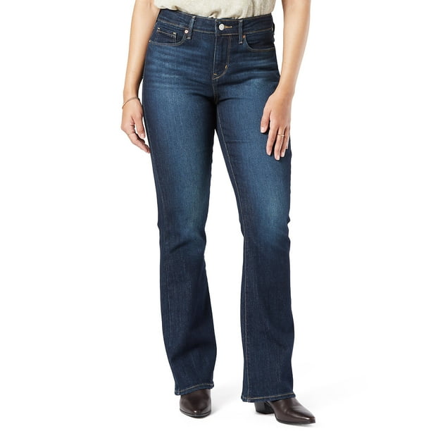 Signature by Levi Strauss & Co. Women's Mid-Rise Bootcut Jeans ...