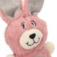 thumbnail image 2 of Plush Dog Toy Squeaky Soft Teeth Cleaning Interactive Cute Stuffed Pet Chewing Toy for Small Medium Dogs Pink Rabbit, 2 of 4