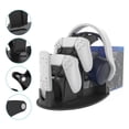 thumbnail image 2 of Seitruly Soporte de pantalla para controlador de juegos, estante de almacenamiento para Gamepad, soporte para auriculares para juegos, estación Videojuegos y accesorios, 2 of 6