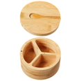 thumbnail image 1 of Bamboo Spice Box with Divided Compartments and for Convenient Storage Light Brown Portable 4.5x3.2x2.8 Inches, 1 of 4