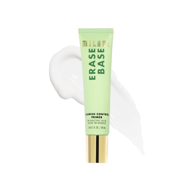 Face Primer Milani Erase Base Blemish Control, 30 ml, con un 2% de ácido salicílico