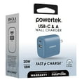 thumbnail image 3 of Liquipel Powertek Retro 20W Combo Wall Charger - Blue, 3 of 7