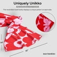 thumbnail image 2 of MARIMEKKO Unikko Terry Cotton Hand Towel Red  Floral Pattern Hand Towels  28 in x 20 in, 2 of 7