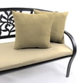 thumbnail image 2 of Jordan Manufacturing Sunbrella 18" x 18" Canvas Heather Beige Solid Square Outdoor Throw Pillow (2 Pack), 2 of 8