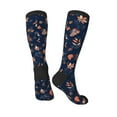 thumbnail image 4 of Balery Autumn Leaves With Blue Fun Novelty Socks Men'S Women'S Crew Socks Funny Crazy Novelty Socks Quirky And Cool Socks, 4 of 9