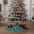 thumbnail image 4 of Daiia Mushrooms Drawing Merry Christmas Tree Skirt , Xmas Large Lace-up Tree Skirt, Santa Snowflakes Rustic Home Decorations New Year Party Farmhouse Decor-48", 4 of 6