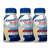 Ensure Plus Nutrition Shake, Vanilla, 8 ounce Bottle, 6 Count