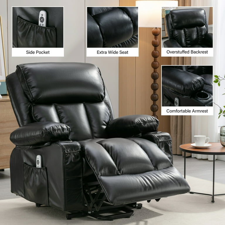Black oversized recliner outlet
