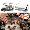 thumbnail image 6 of chaqlin Golf Cart Seat Covers Universal, Golf Ball Golf Cart Seat Covers Fit for Club Car Club Car DS Precedent, Floral & Cute Hedgehog Print, 6 of 8