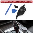 thumbnail image 2 of Left Hand Driver Car Interior Gear Shift Knob Panel Sticker Cover Replacement For BMW 5 6GT 7 X3 X4 G30 G31 G32 G11 G12, 2 of 7