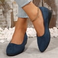 thumbnail image 5 of YLYL Women's Ballet Shoes Pointed Toe Wedge Heel Fashion Casual Slip on Business Office Work Shoes, 5 of 8