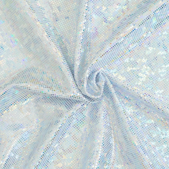 Nylon Spandex Fabric with Shatter Glass Hologram Design | Spandex Palace