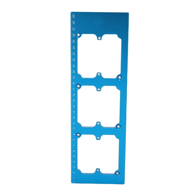 86 Type Socket Box Hole Die, Compact 86 Type Wire Box Template High Strength Aluminum Alloy for Office Shopping Mall Hotel