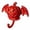 Red, variant on ievspot Halloween Wall Hook Traceless Adhesive Hook Devil Pumpkin Bat Wall Hook Halloween No-drill Adhesive Key Holder for Entryway Kitchen for Rental
