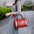 thumbnail image 5 of Eleanor Faux Crocodile-Embossed Vegan Leather Womens Satchel by Mia K, 5 of 13
