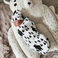 thumbnail image 2 of Birdeem Newborn Baby Boy Sack Swaddle Sleeping Swaddle Muslin Wrap Hat Set, 2 of 7
